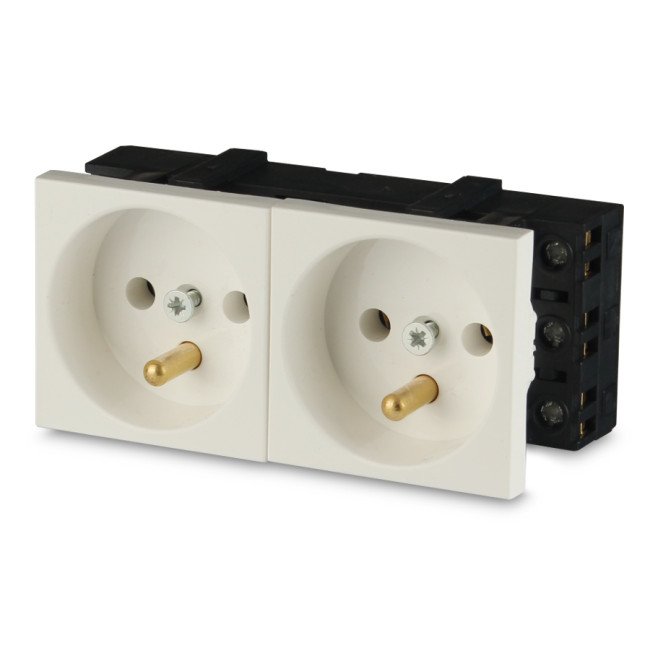 Gniazdo 2M elektryczne podwójne Gniazdo 2M elektryczne podwójne